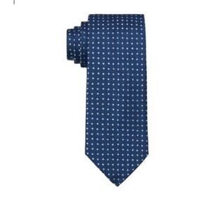 Michael Kors Mens Simple Square Tie Navy Blue One Size